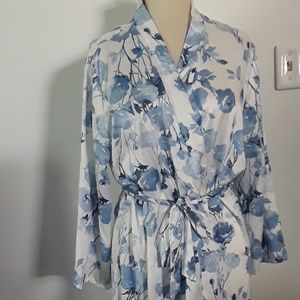 Indigo Blue & White Robe